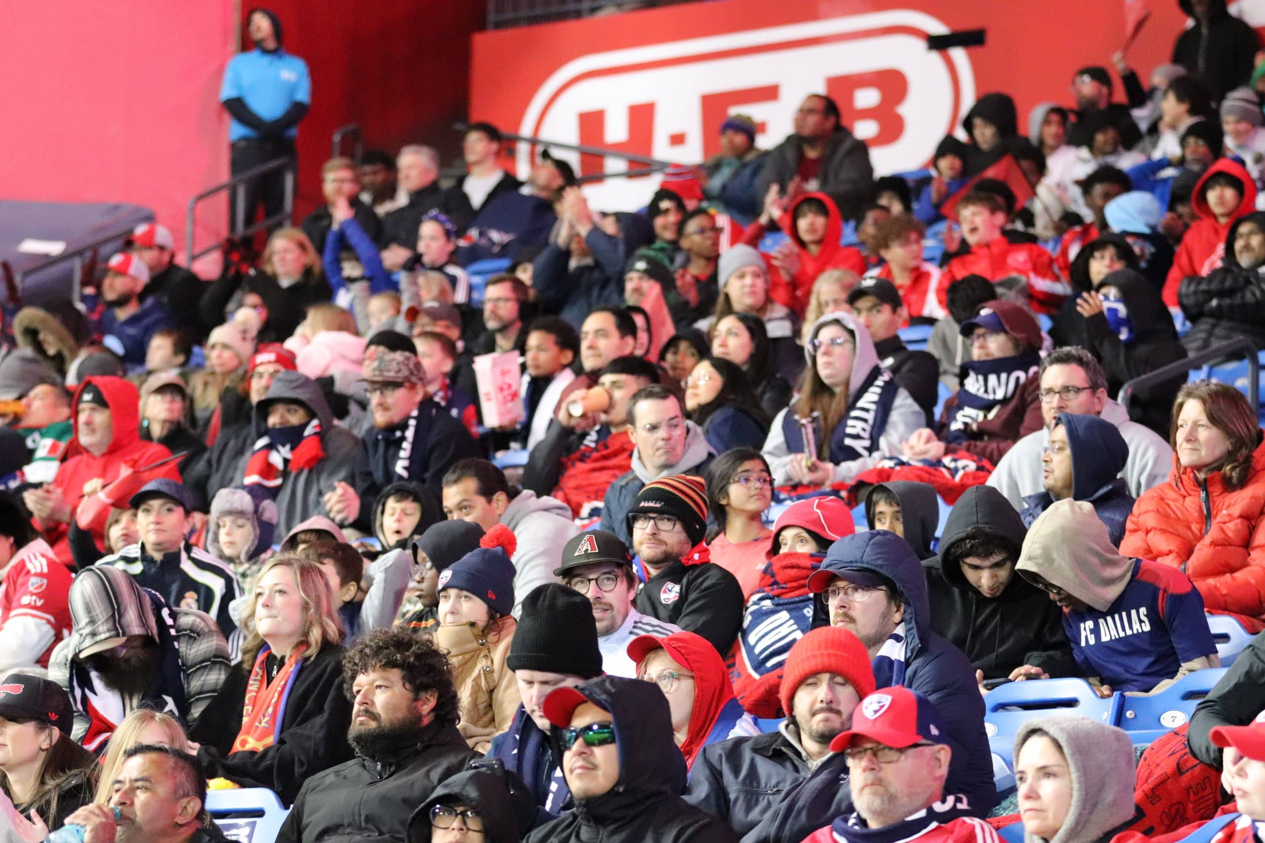 Crowd at a FC Dallas sporting event.