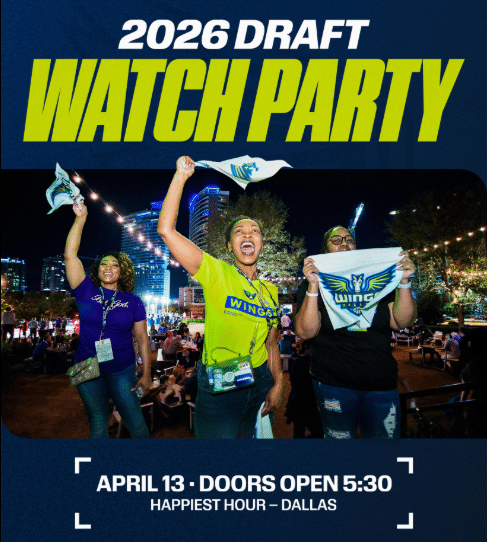 Dallas Wings Excited fans at 2026 draft watch party