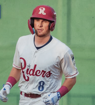MiLB Frisco RoughRiders Baseball player in team uniform