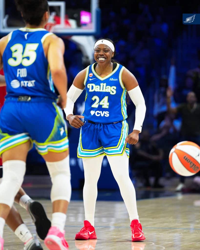 Arike WNBA Basketball players celebrating a play