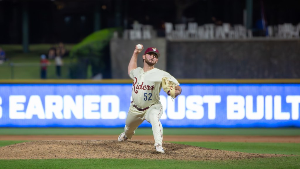 MiLB Baseball pitcher in action on mound