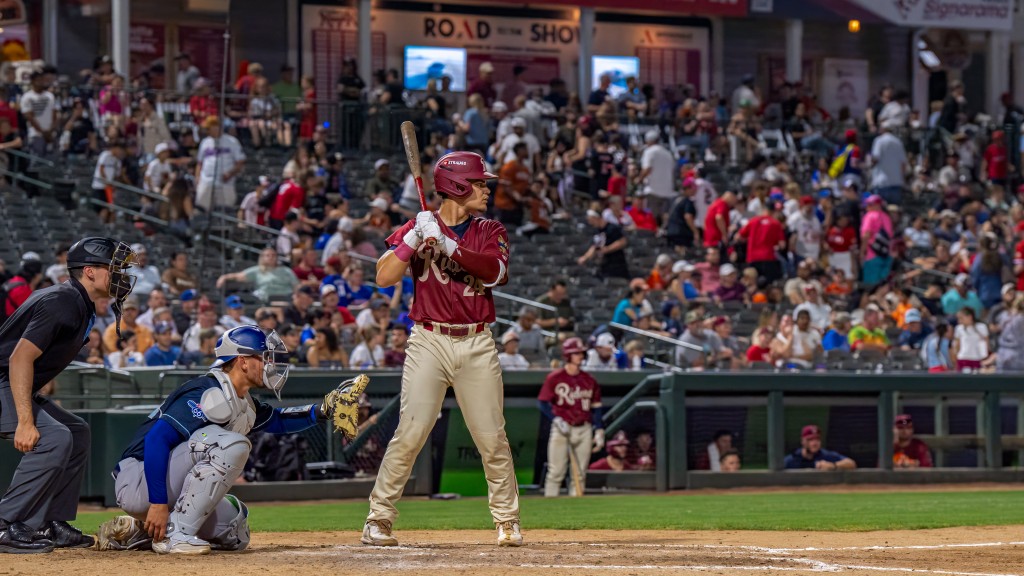 MiLB Frisco RoughRiders Baseball game with players and crowd