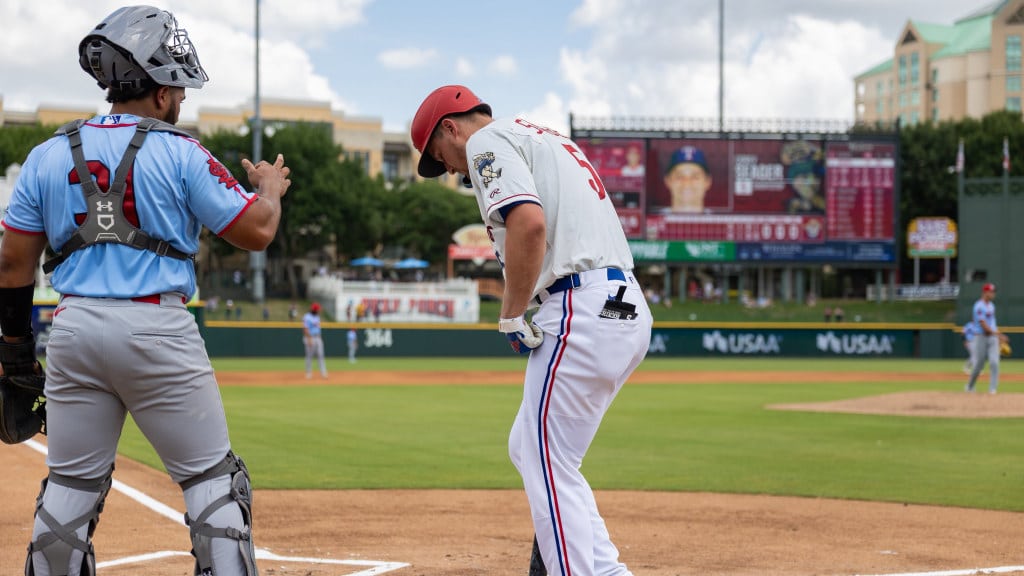 MiLB Baseball players at a game.