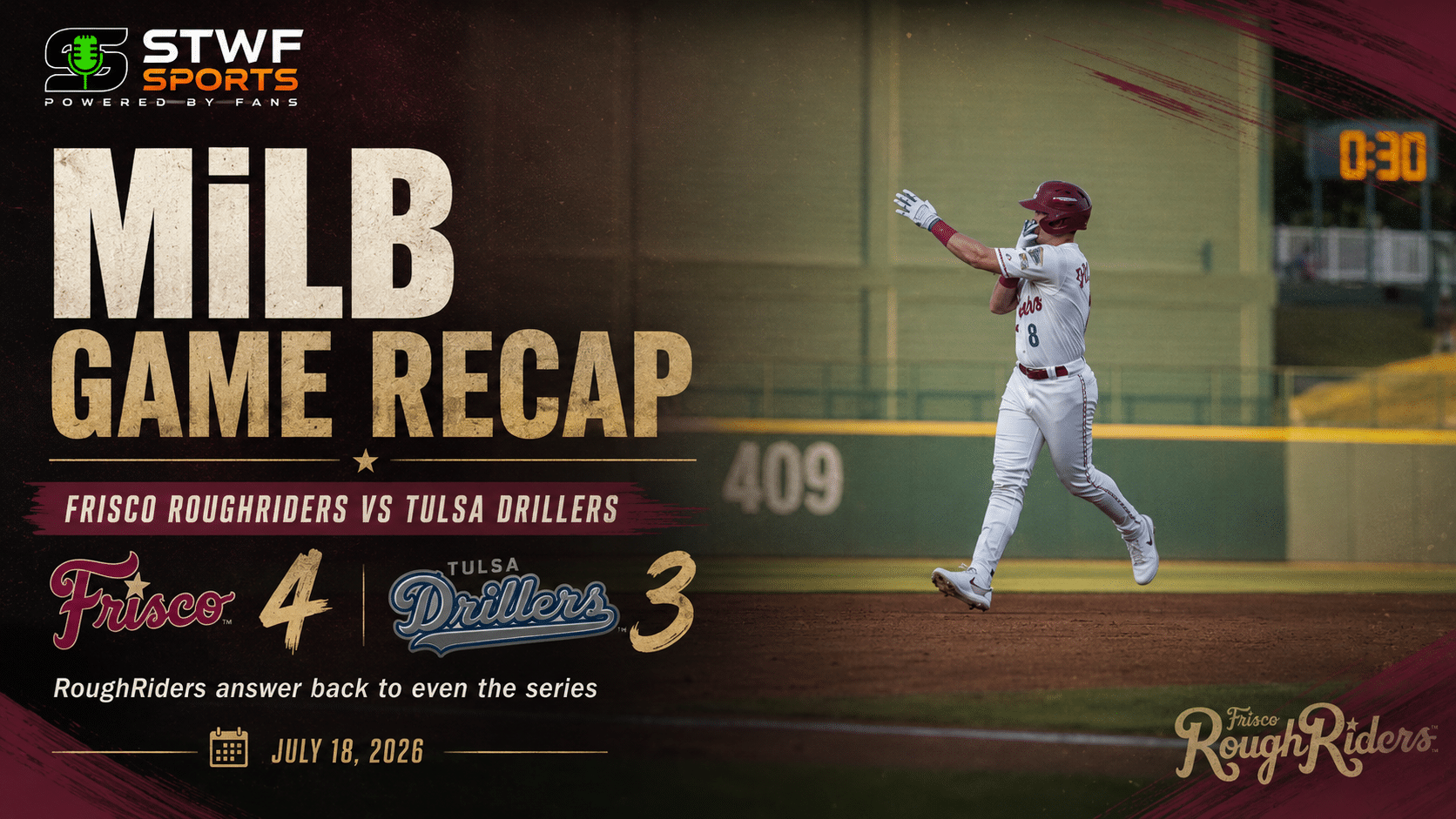 Riders vs Driller Recap
