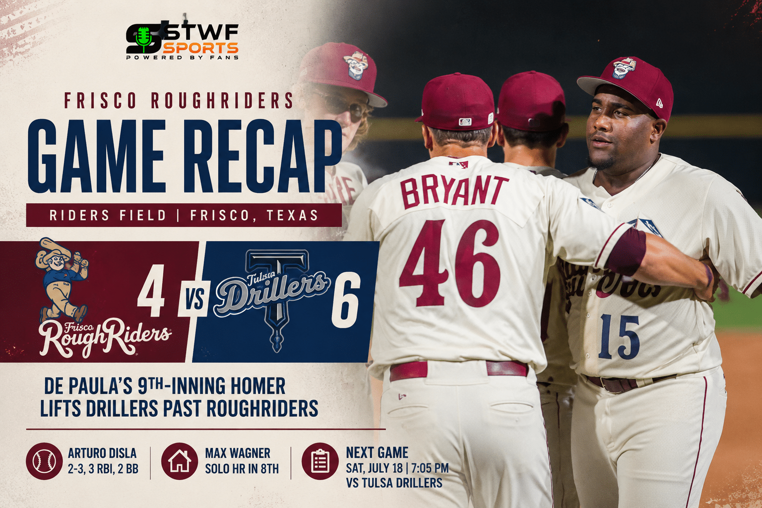 Riders vs Drillers Recap