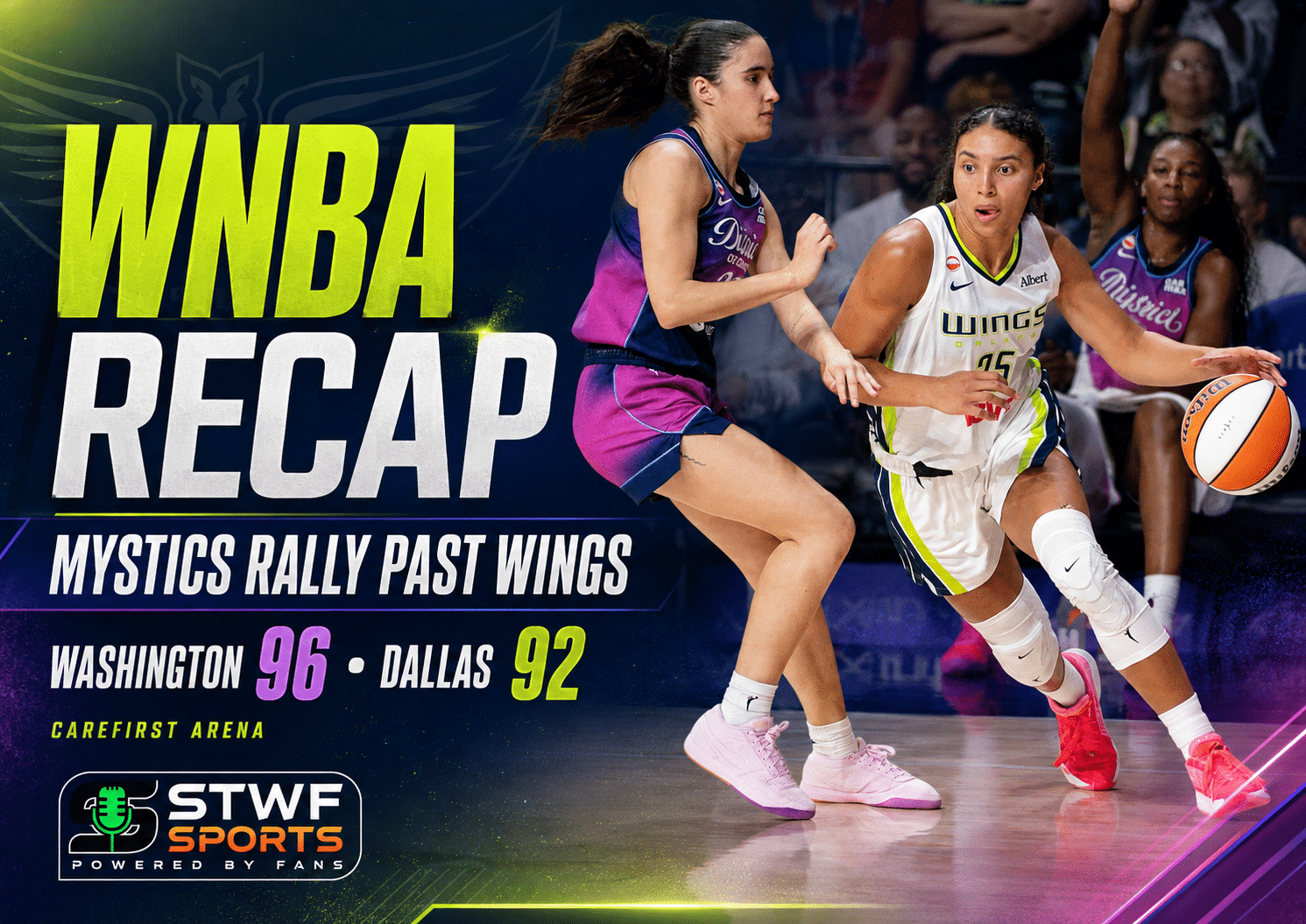 Mystics vs Wings Recap 1