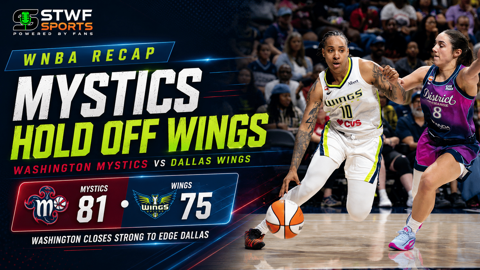 Mystics vs Wings Recap