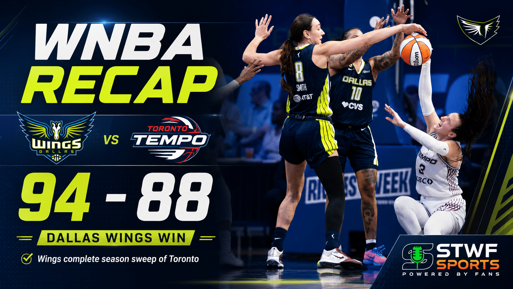 Wings vs Tempo Recap